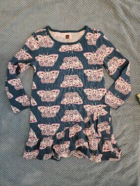 Tea Collection green butterfly tunic size 4